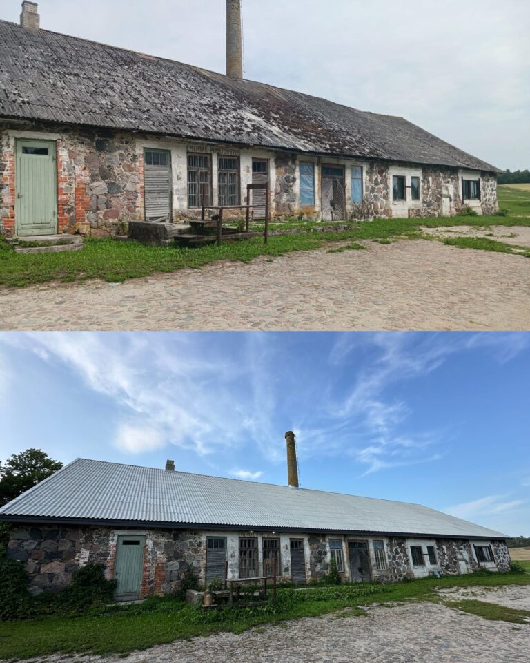 Emumäe kaupluse katusetööd