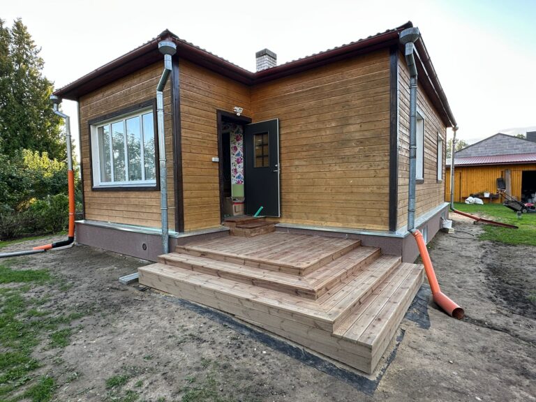 Terassi ehitus ja vundamenditööd